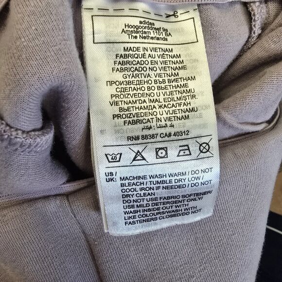 Adidas Jogger Pants Large ZNE Woven Pants Joggers Purple High Waist Trackpants - Picture 9 of 13